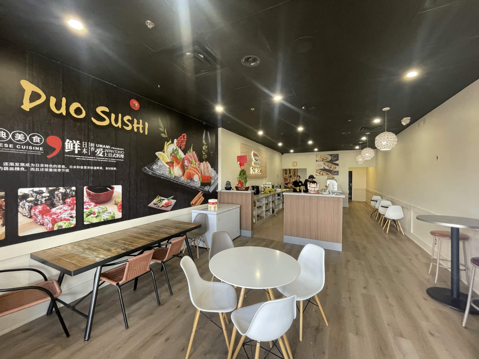 Duo Sushi mural: umami, fresh, Japanese cuisine